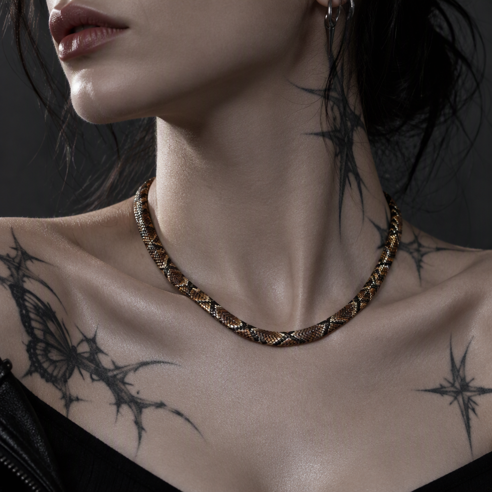 Bronze Serpent worn on the collarbone