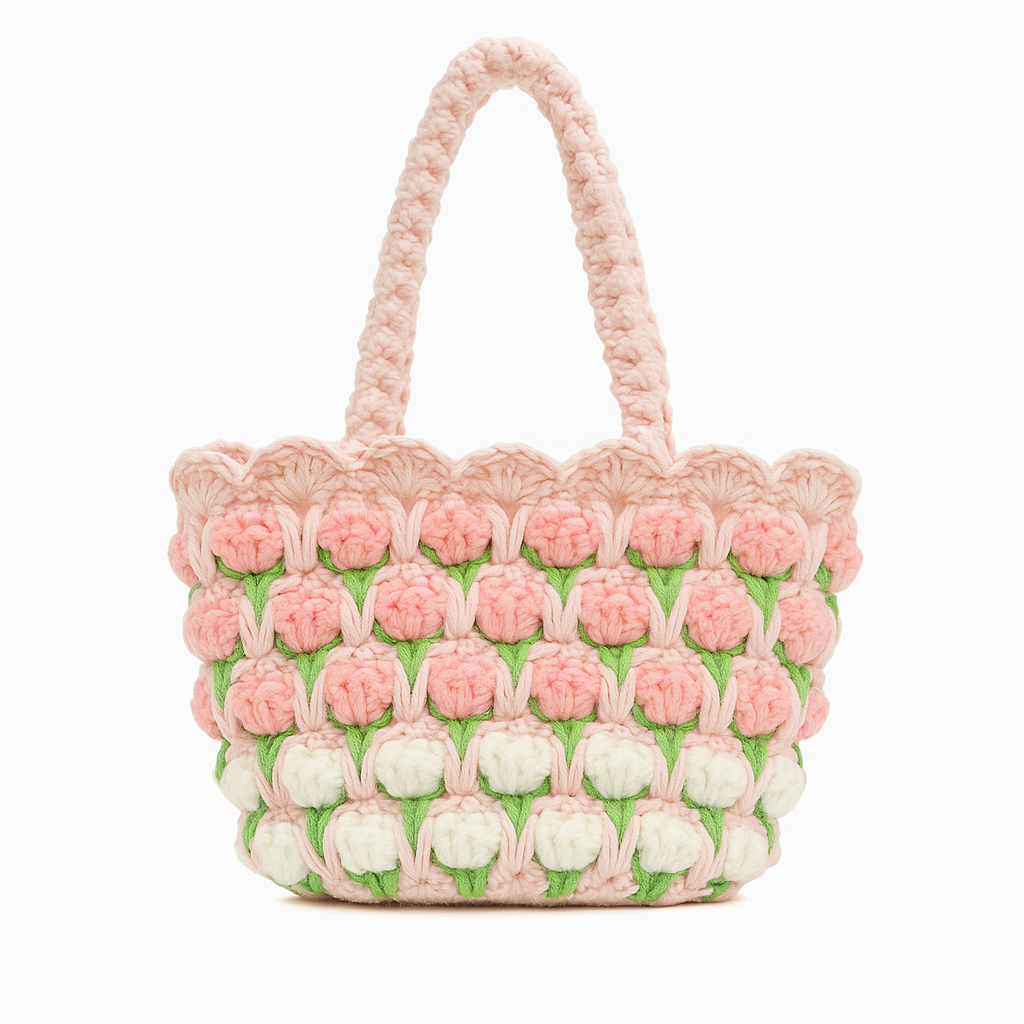 Handmade Tulip Crochet Bag