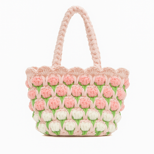 Handmade Tulip Crochet Bag