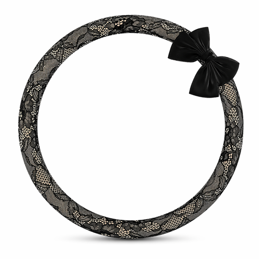 Chic Lace Bow Steering Wheel Cover
